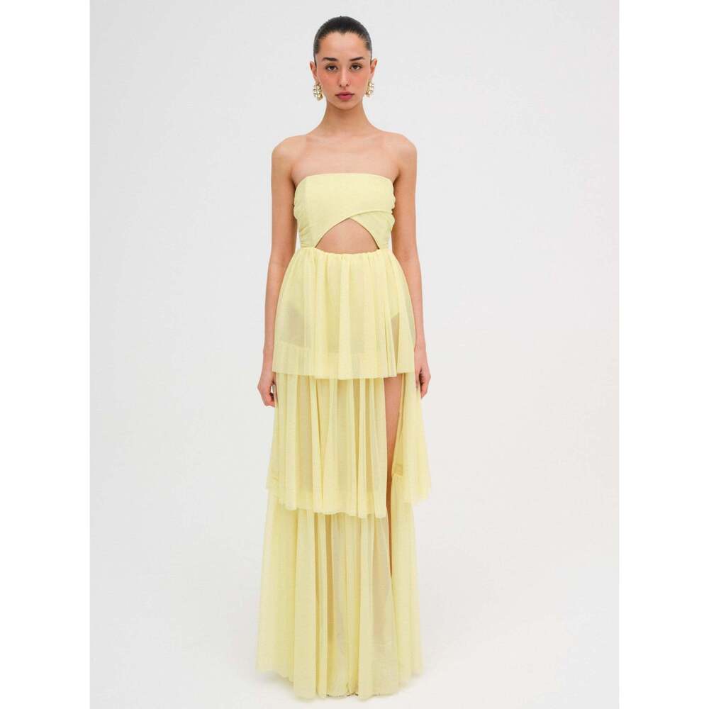 For Love & Lemons Juni Maxi Dress Size LL / Yellow